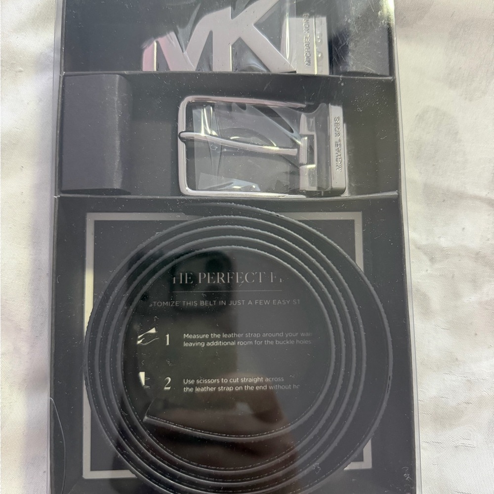 Michael Kors Silver Logo Buckle NEW